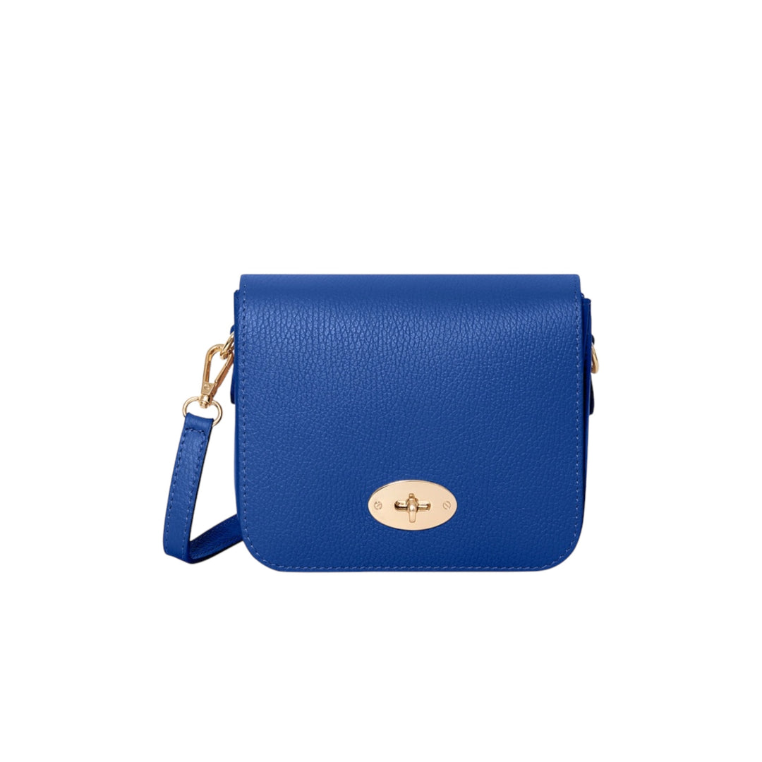 Leather Crossbody Bag Royal Blue