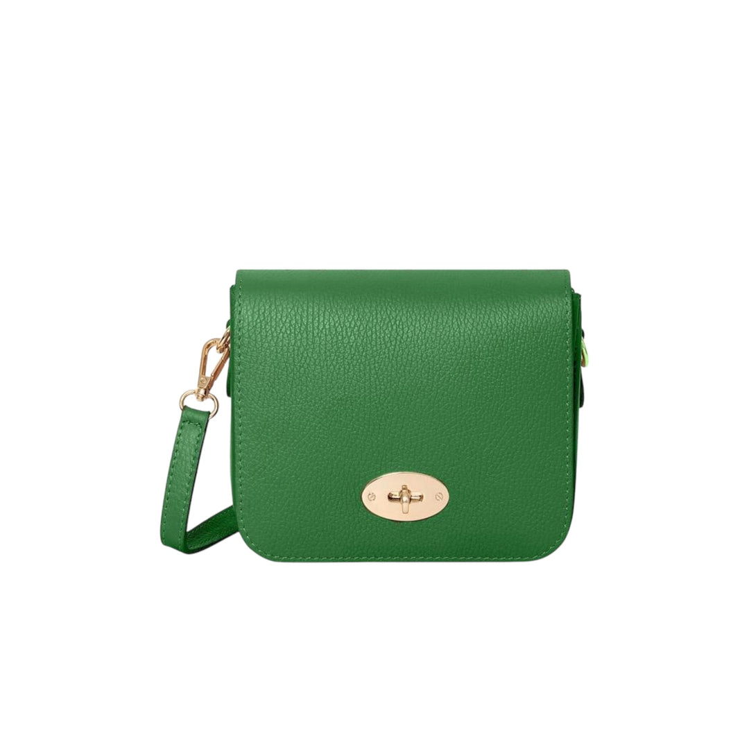 Leather Crossbody Bag Green