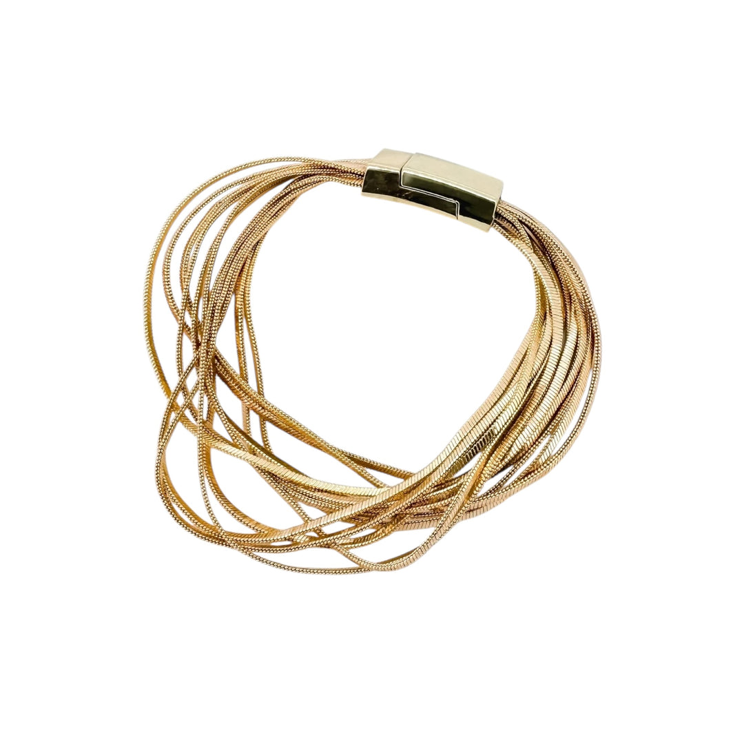 Envy Multistrand Snake Chain Bracelet Gold