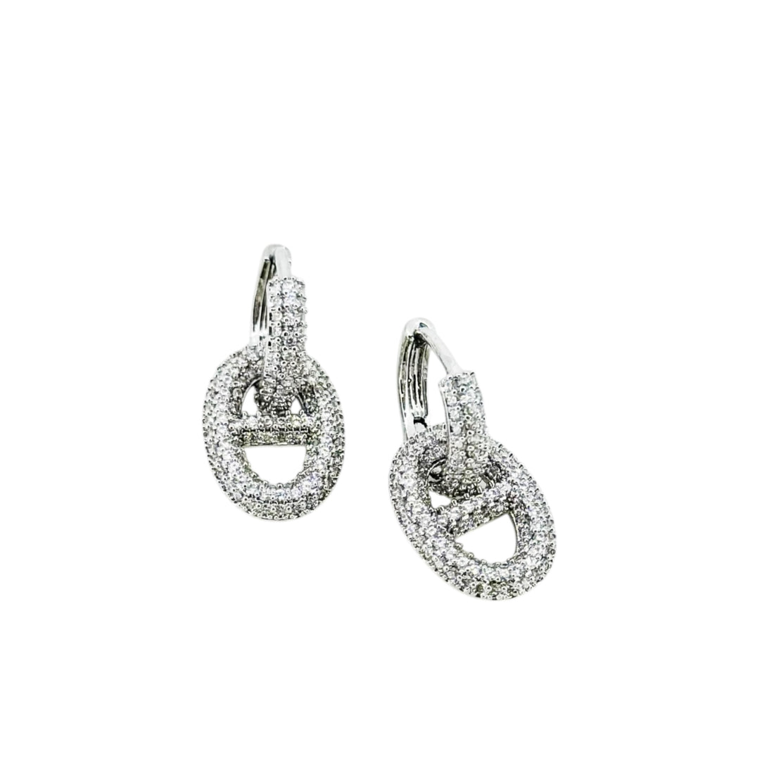 Envy Diamonte Small Hoop Earring Silver