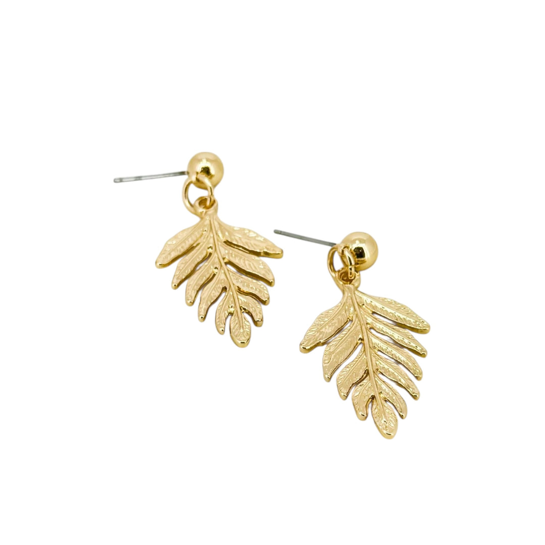 Envy Gold Leaf Earring