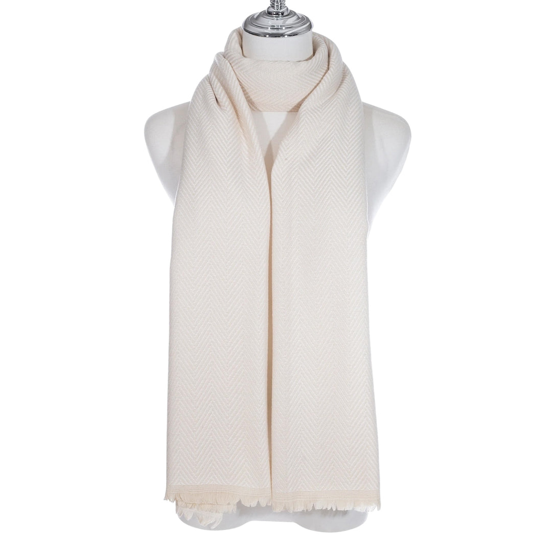 Park Lane Herringbone Scarf Stone