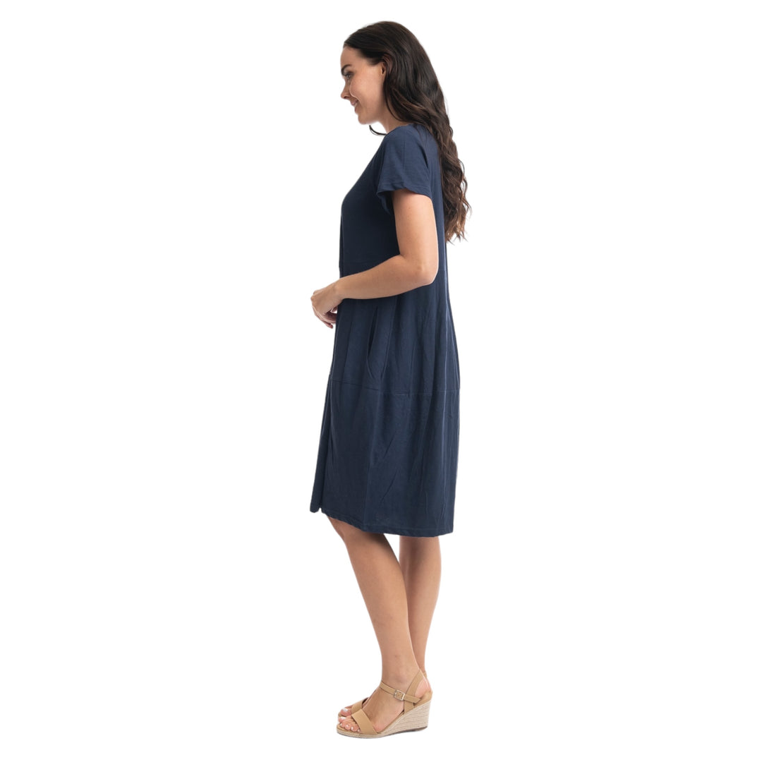 Orientique Bubble Dress Navy