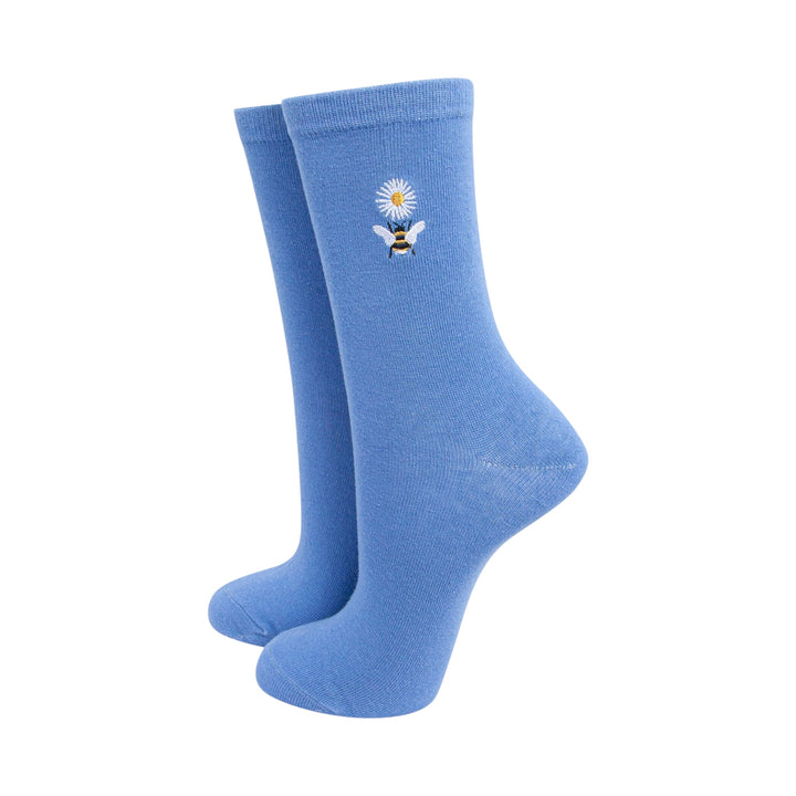 MSH Daisy and Bee Print Bamboo Socks