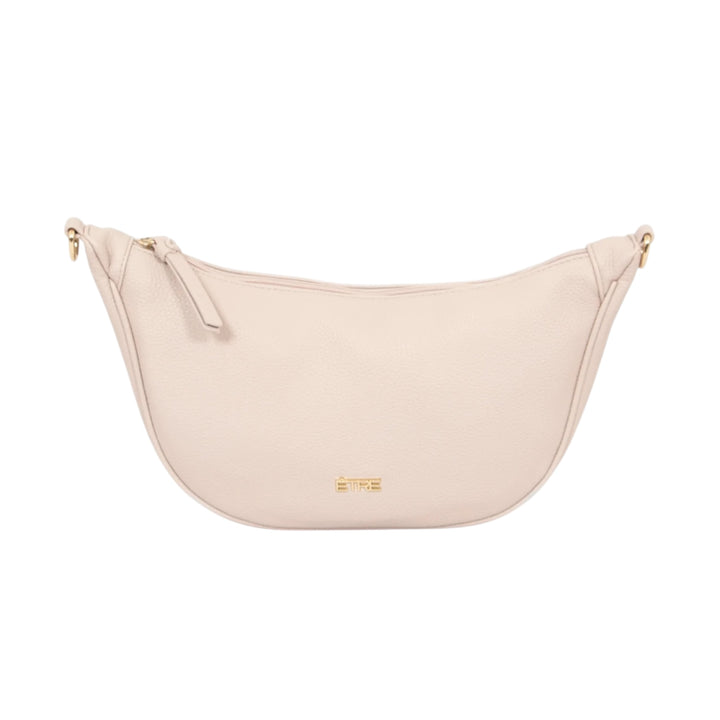 Etre Stevie Half Moon Pebbled Leather Crossbody Bag Cream