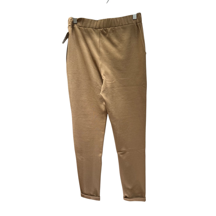 Maria Villalobos Narrow Leg Stretch Trousers Camel