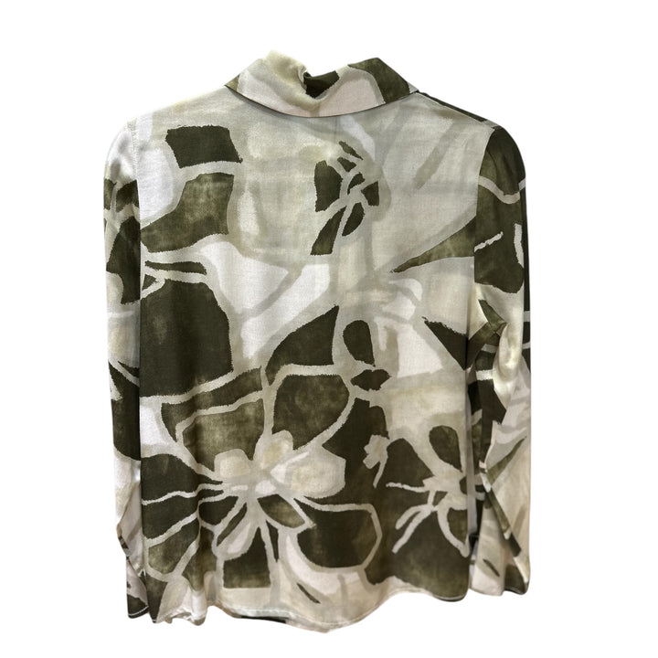 Maria Bellentani Azul Blouse Military Floral Print