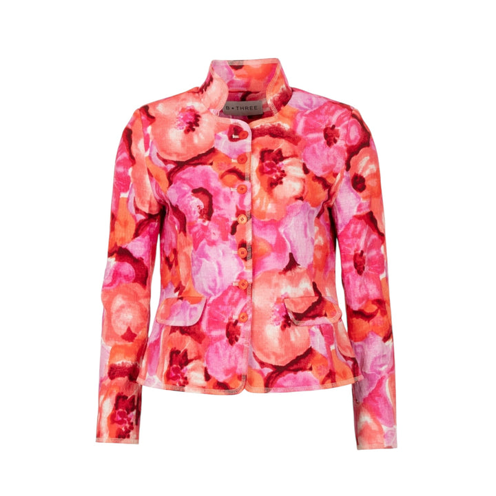 B*Three Summer Printed Jacket Red