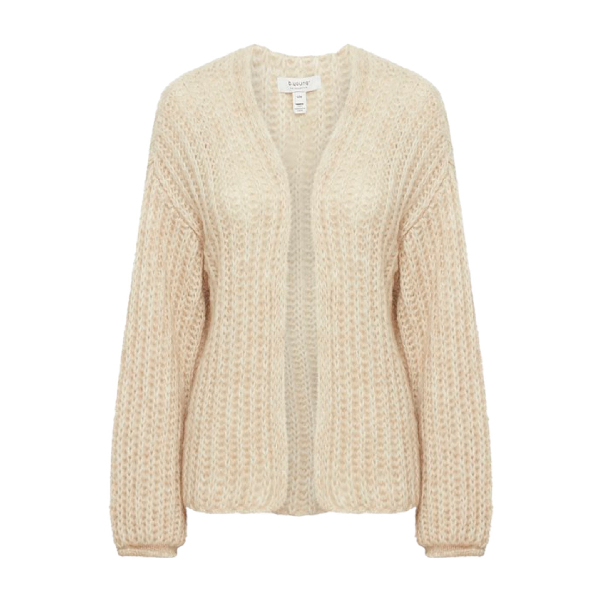 B Young Nonax Cardigan Cement Melange