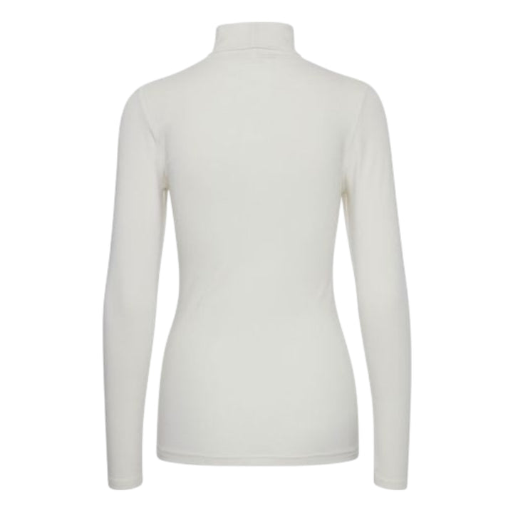 B Young Pamila Roll Neck Top Off-White
