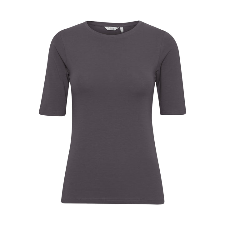 B Young Pamila Short Sleeve Top Blackened Pearl