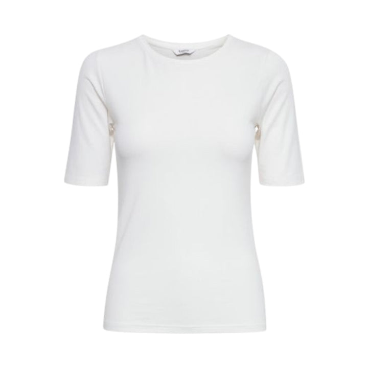 B Young Pamila Short Sleeve Top Off-White