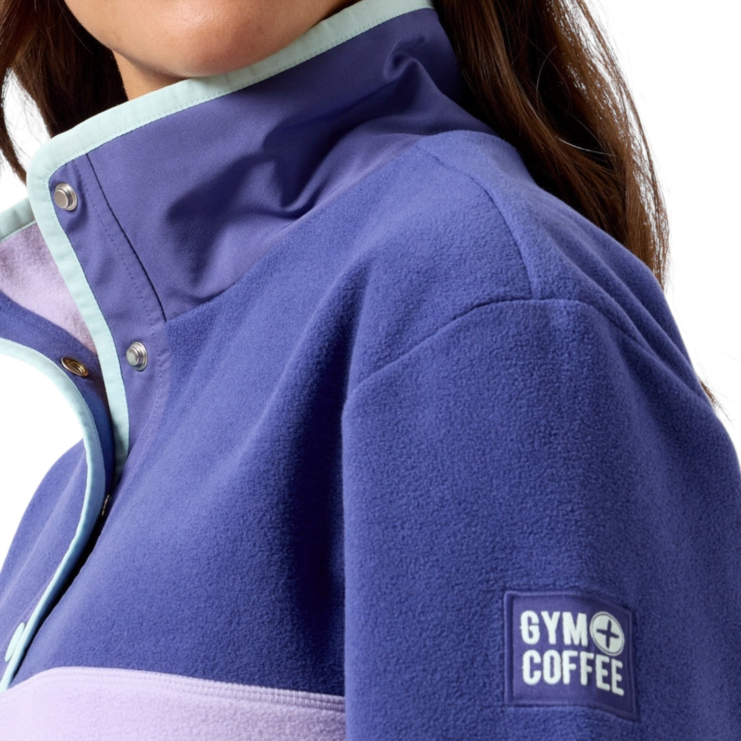 Gym + Coffee Snap Polar Fleece Lilac