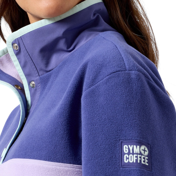 Gym + Coffee Snap Polar Fleece Lilac