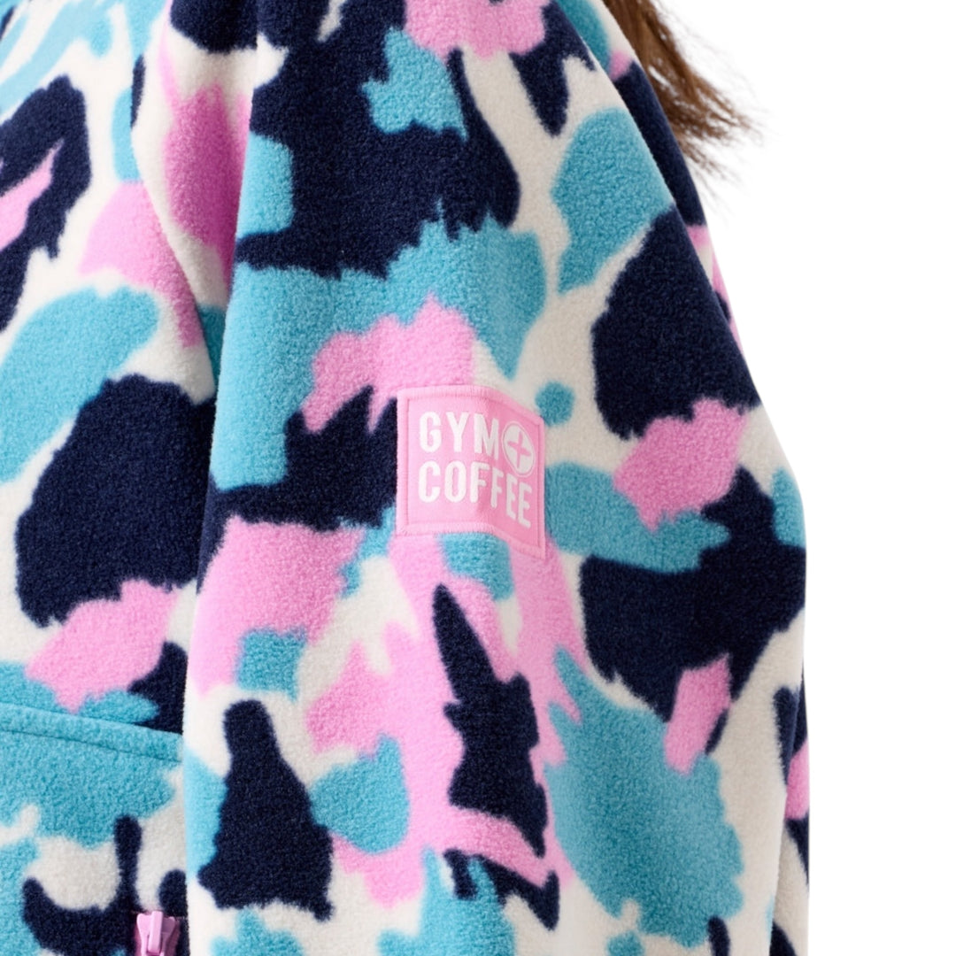 Gym + Coffee Snap Polar Fleece Light Pop Print