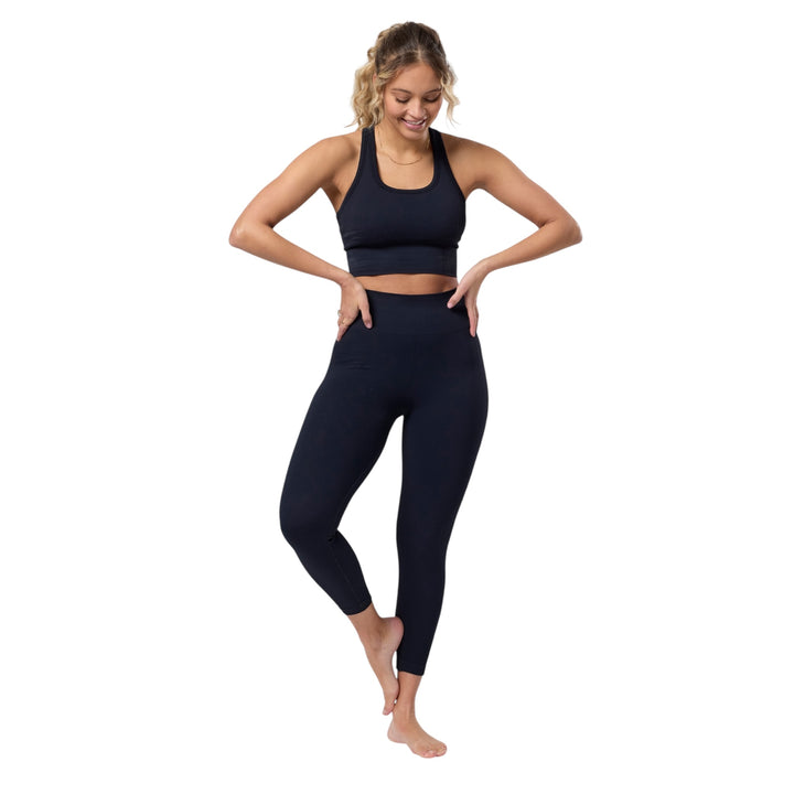 Gym + Coffee Lotus Lounge Leggings Black