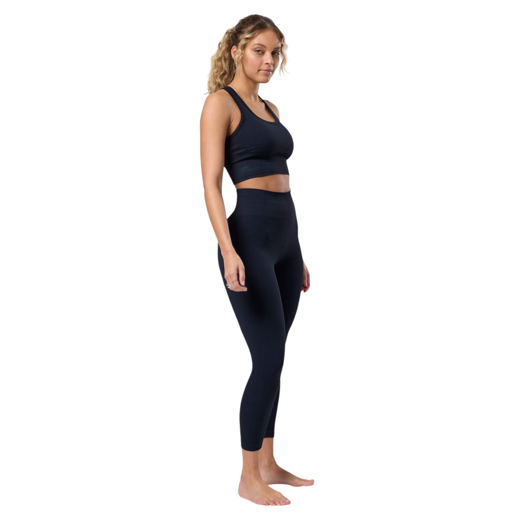 Gym + Coffee Lotus Lounge Leggings Black