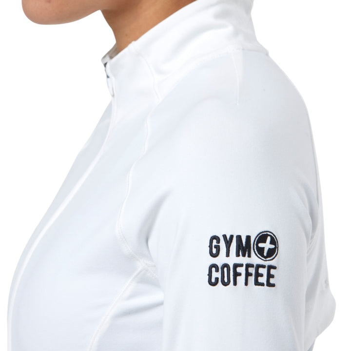 Gym + Coffee Relentless Full Zip Ultra White