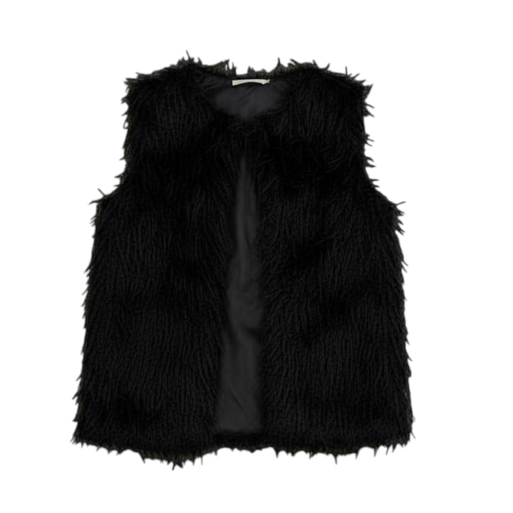 Allison Furry Gilet Black