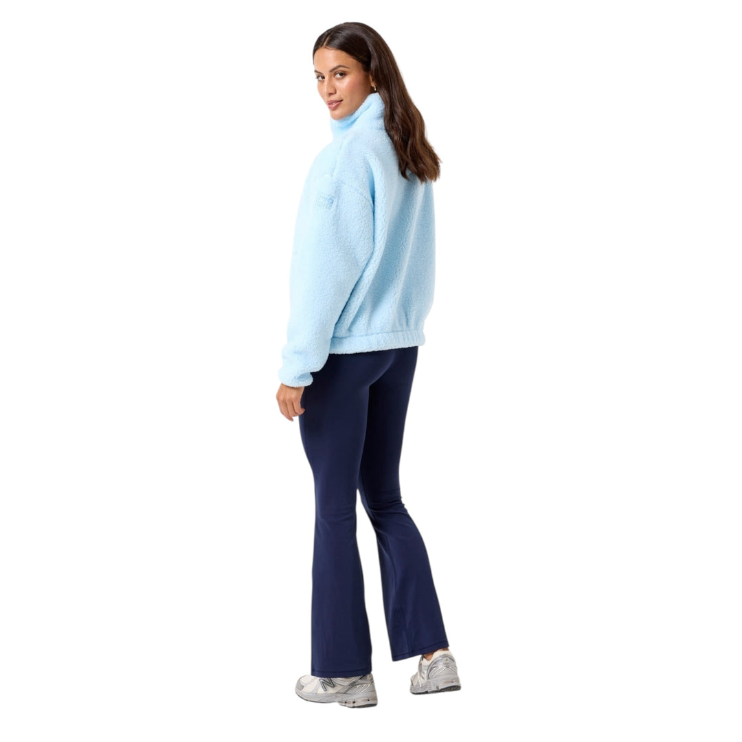 Gym + Coffee Industry Fleece High Collar Jacket Baby Blue