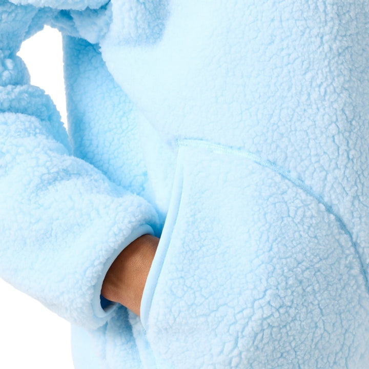 Gym + Coffee Industry Fleece High Collar Jacket Baby Blue