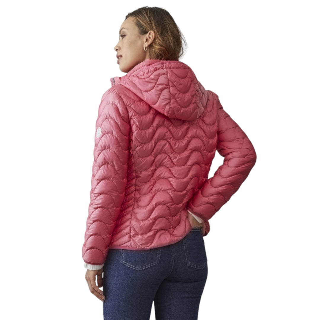 Junge Lonnie Short Padded Coat Raspberry