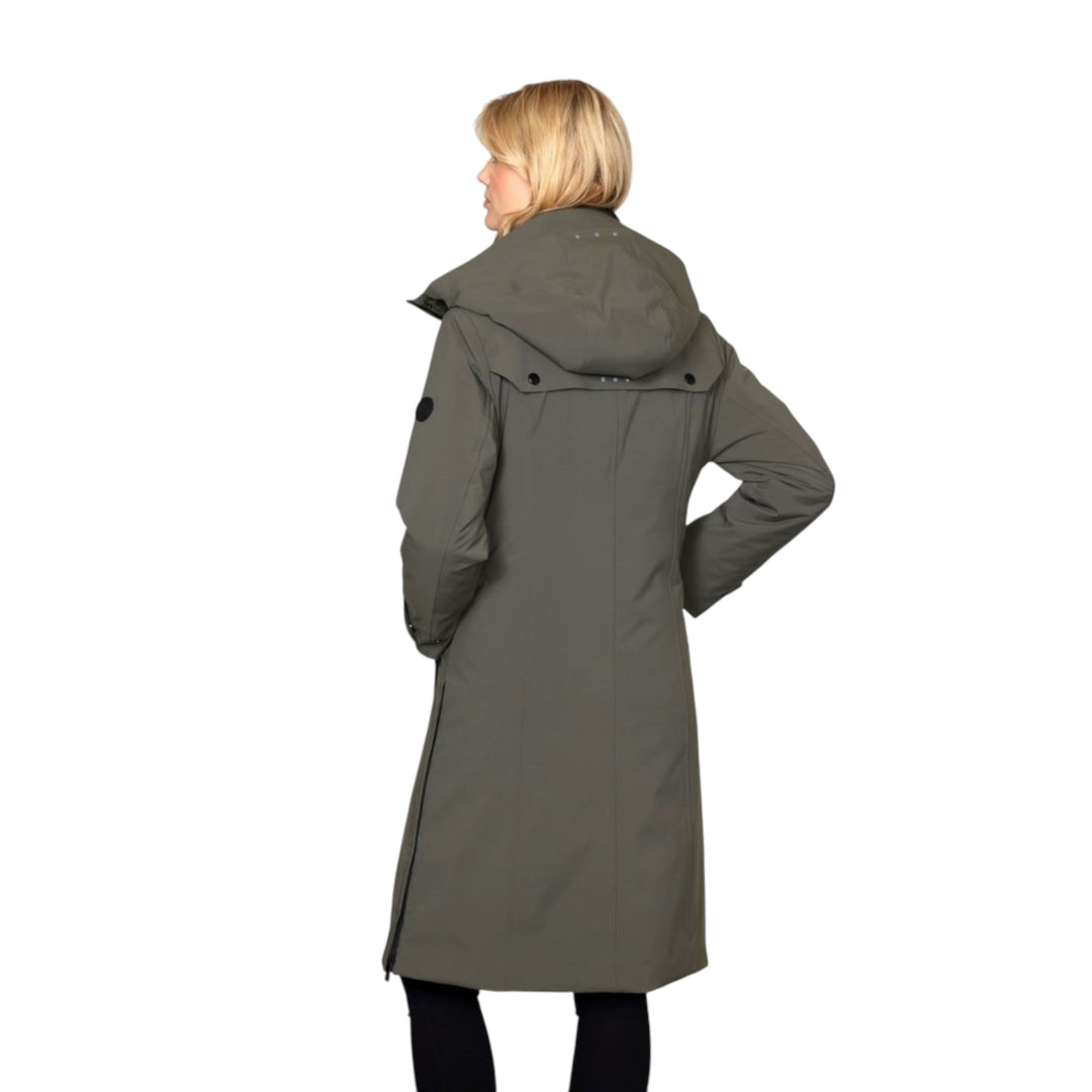 Junge Mira Long Waterproof Jacket Olive