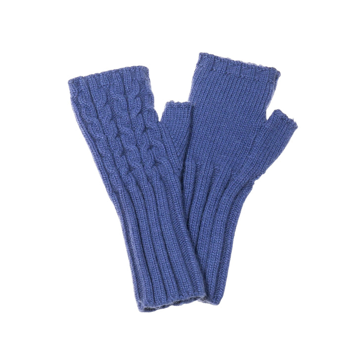 Park Lane Fingerless Gloves China Blue