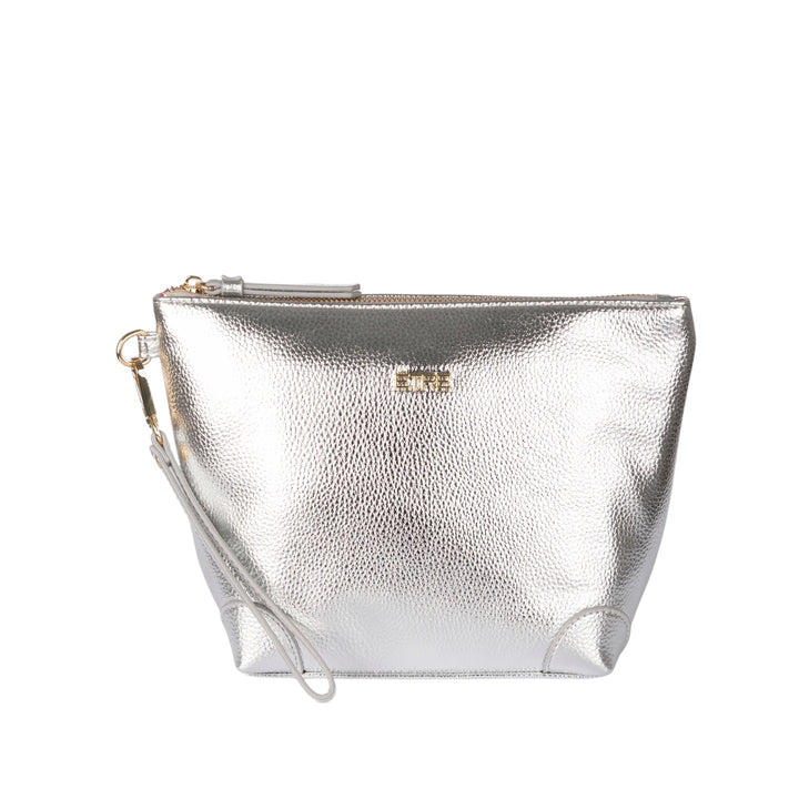 Etre Sylvie Metallic Vanity Bag Silver