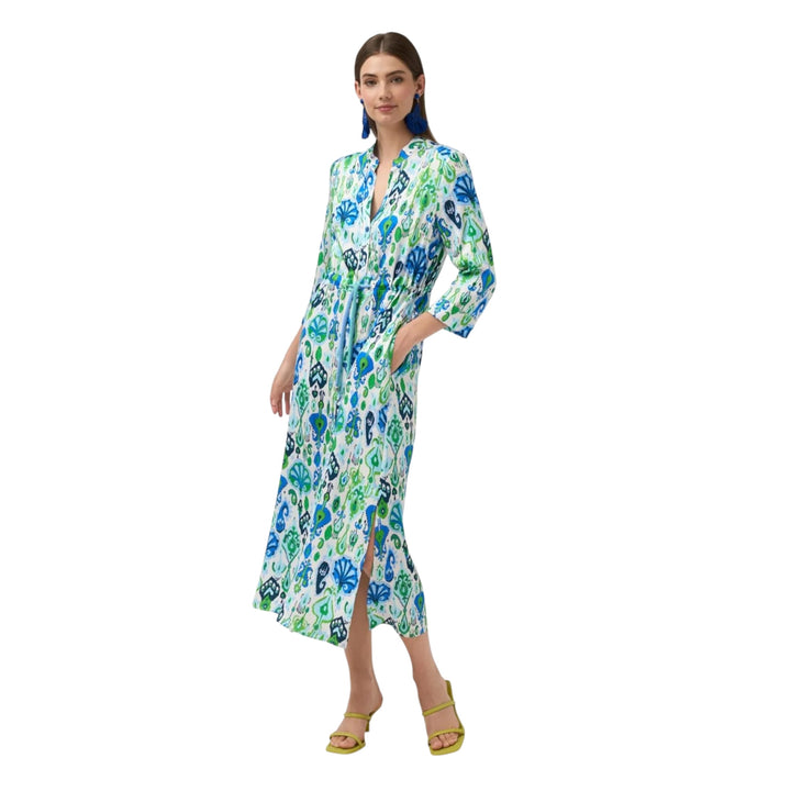Tinta Style Ximena Maxi Dress Green and Blue