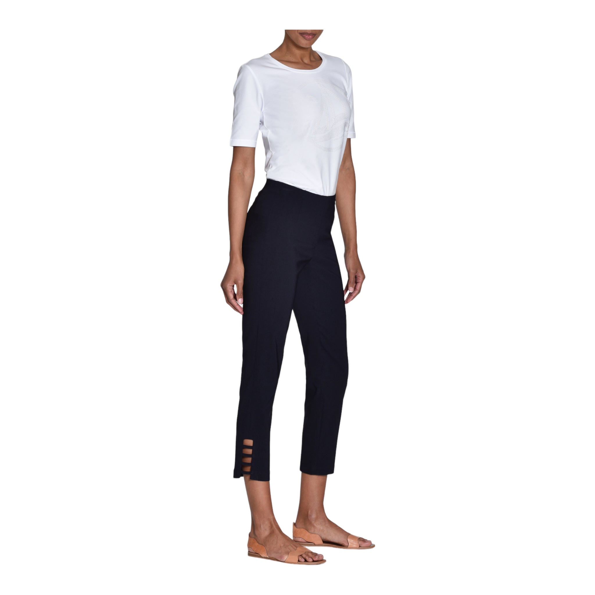 Robell-lena-09-trousers-navy-model-image-front-view