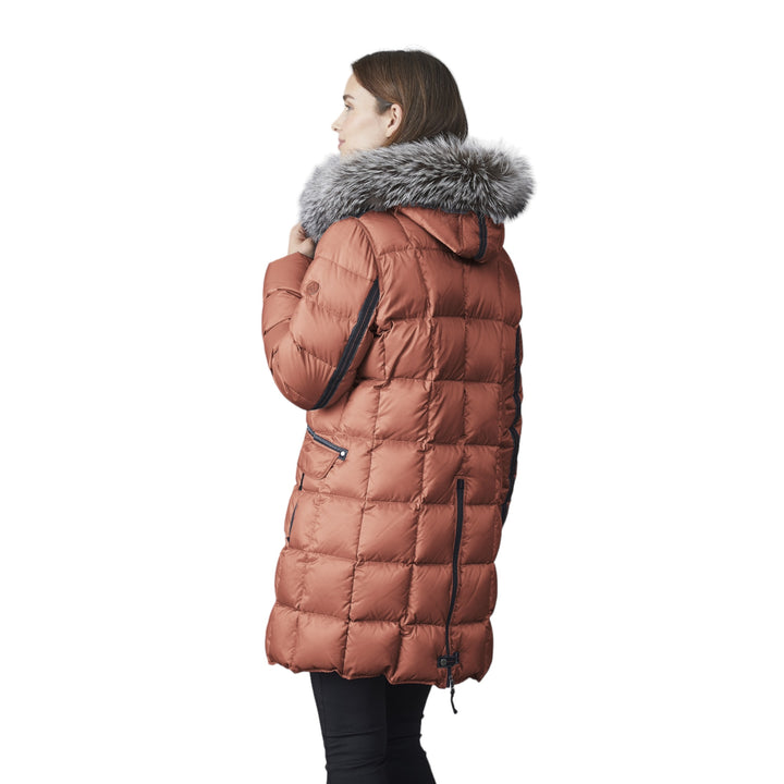 Junge Mary Down Padded Coat Brick Red